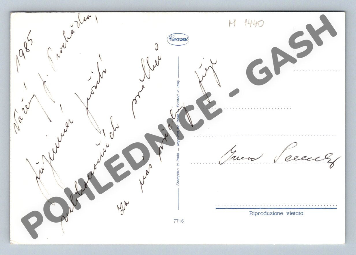 Postcard Easter Buona Pasqua Italy flowers eggs (M1440)