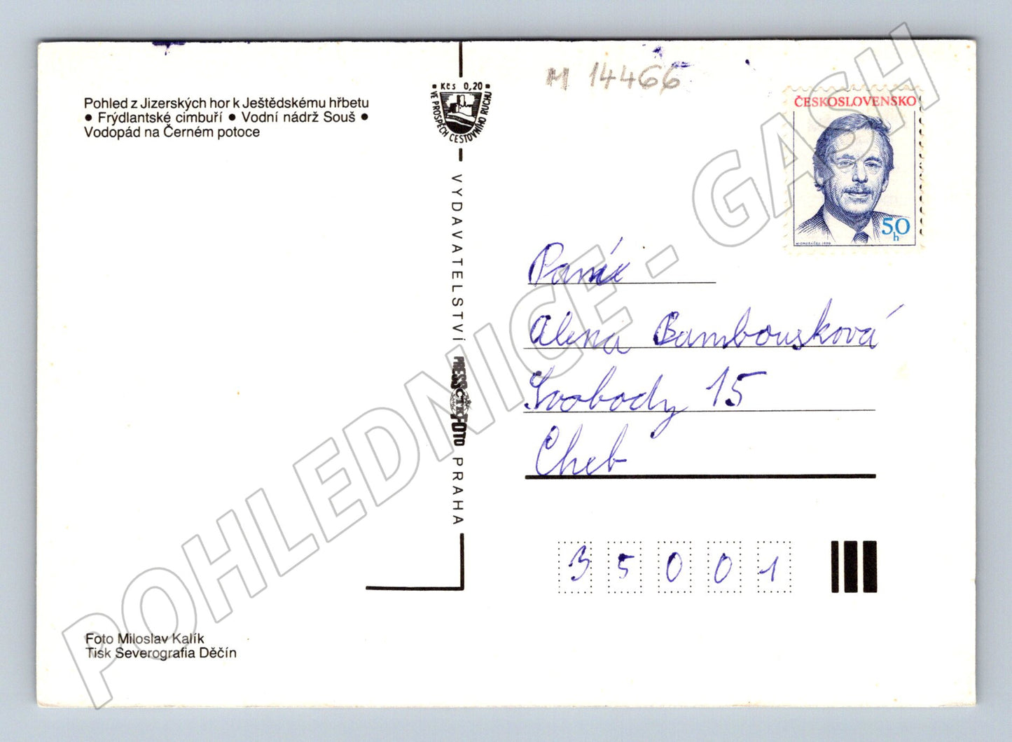Pohlednice Jizerské hory koláž (M14466)