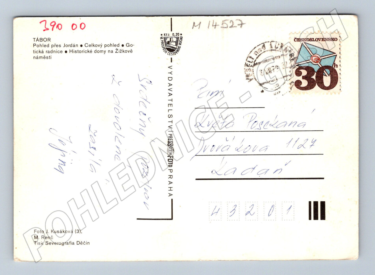 Pohlednice Tábor – Jordán, radnice (M14527)