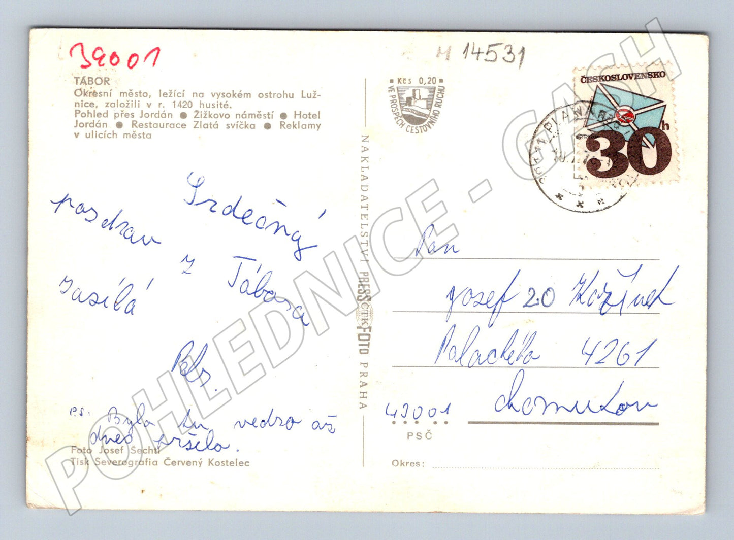 Pohlednice Tábor historická (M14531)