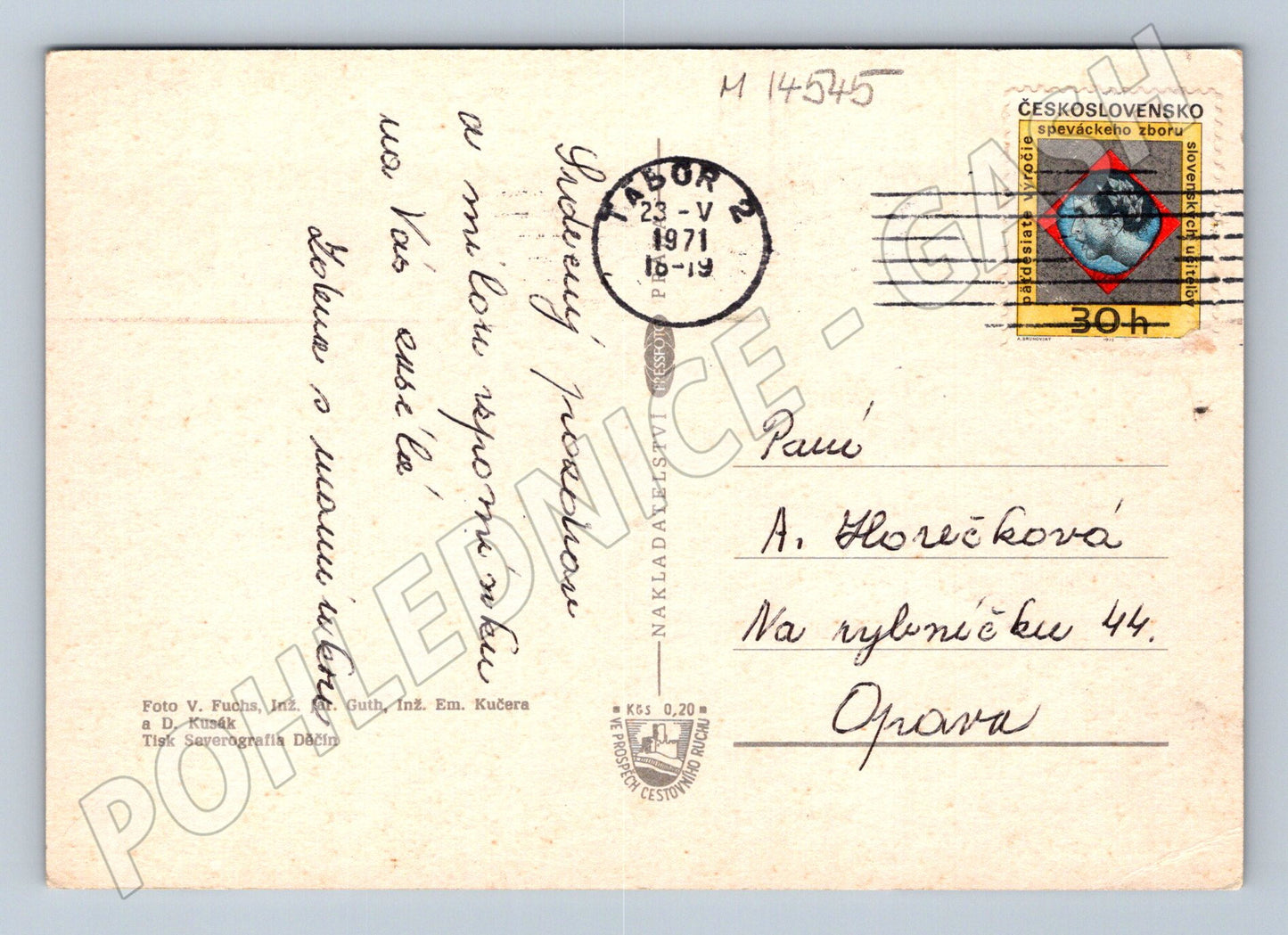 Pohlednice Tábor koláž památek (M14545)