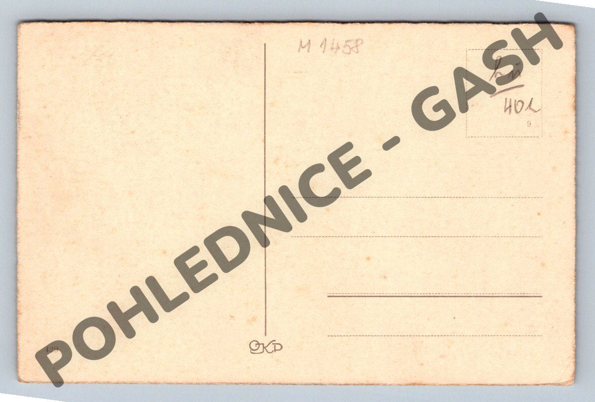 Postcard Easter Gesegnete Ostern Germany (M1458)