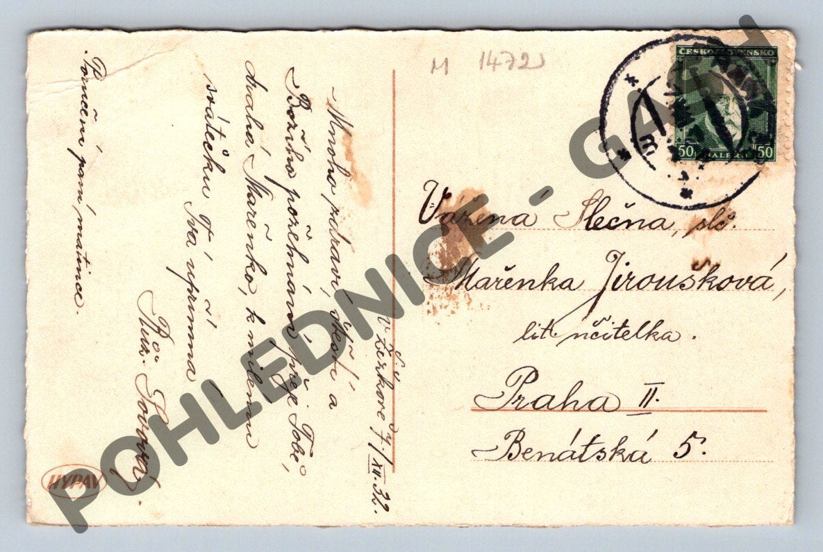 Pohlednice Velikonoční děti v kroji Československo (M1472)
