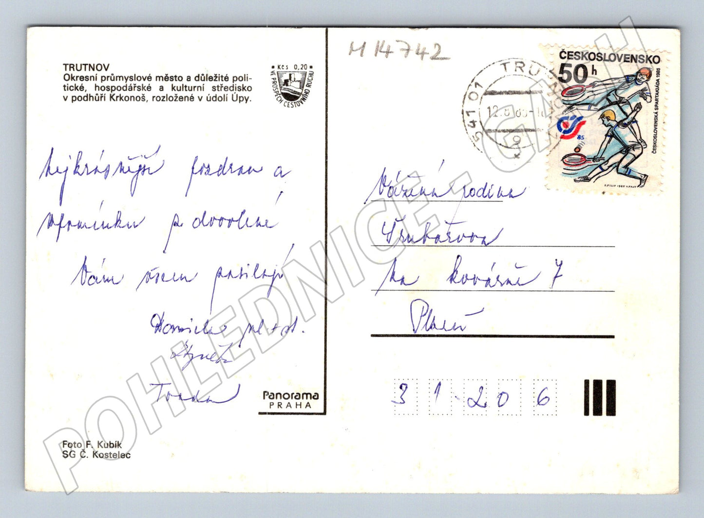 Pohlednice Trutnov více záběrů města (M14742)