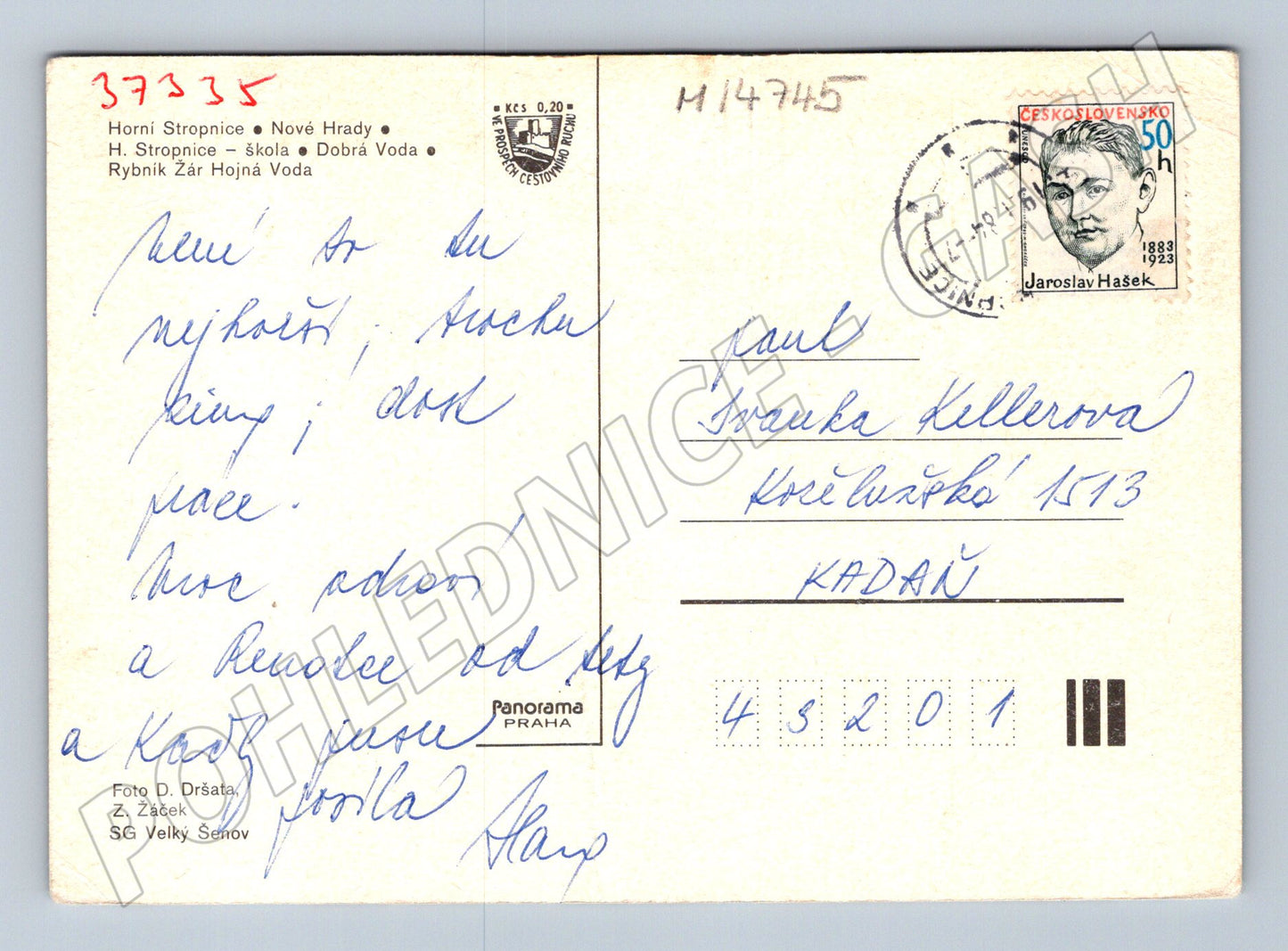 Pohlednice Horní Stropnice a okolí (M14745)