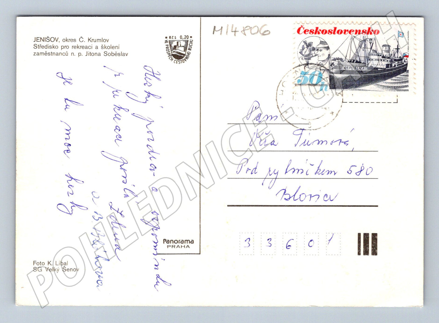 Pohlednice Chata Jitona Jenišov (M14806)