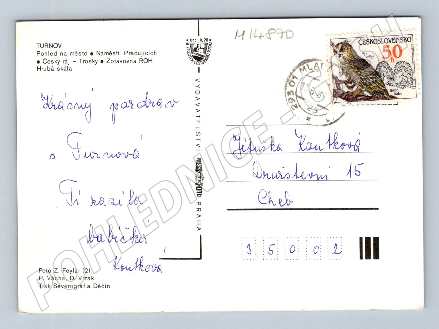 Pohlednice Turnov a okolí (M14870)