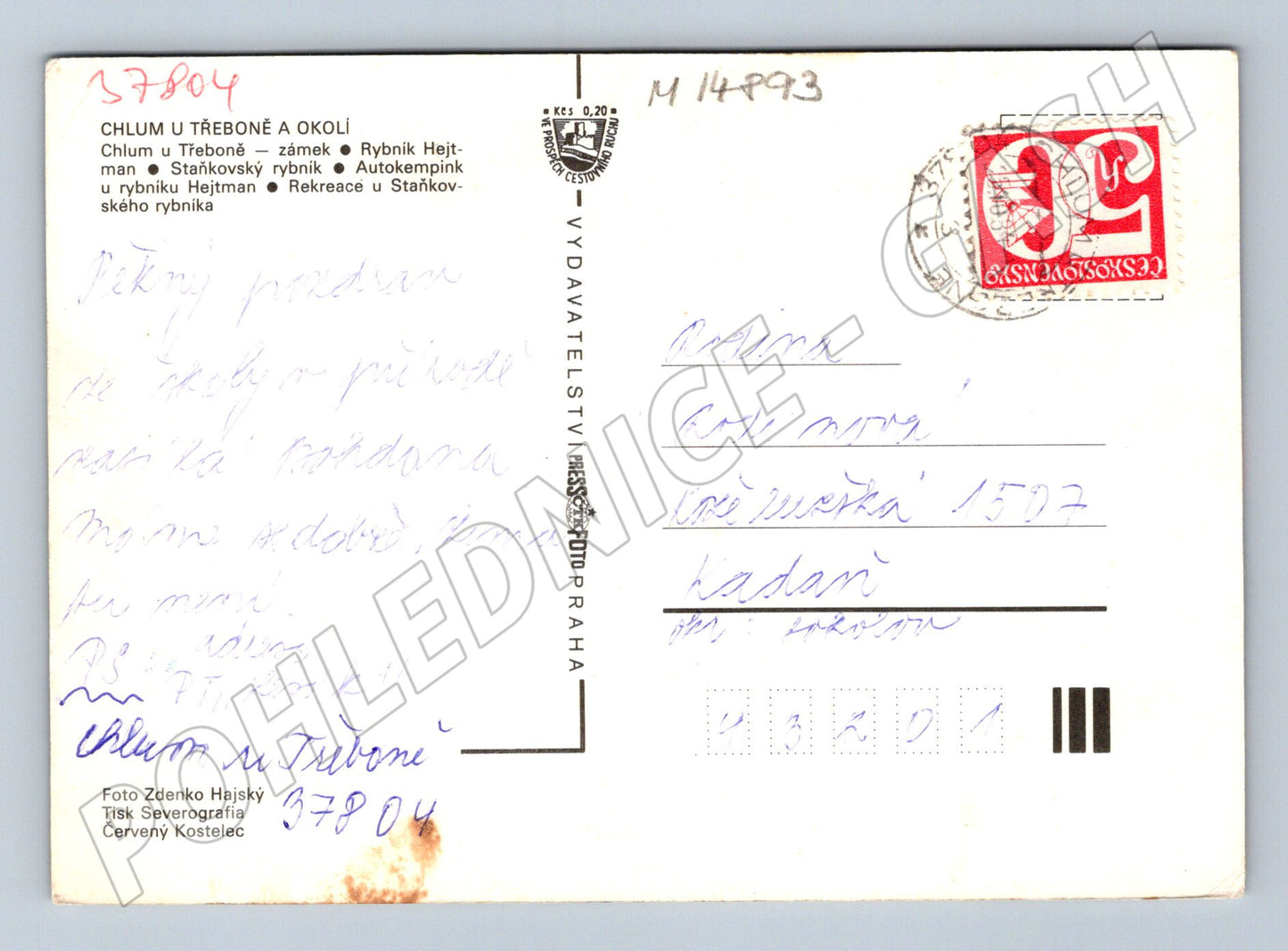 Pohlednice Chlum u Třeboně a okolí (M14893)