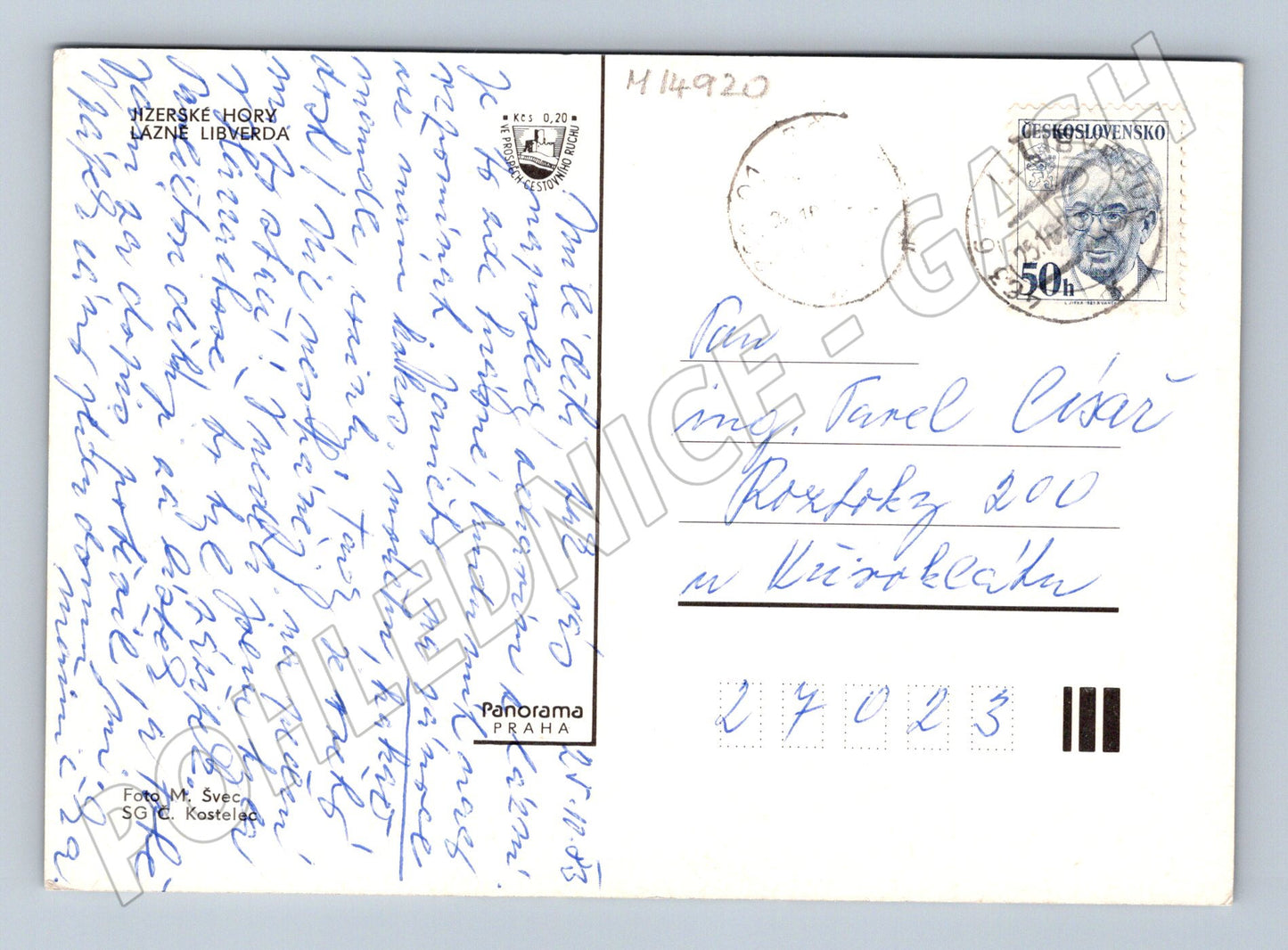 Pohlednice Lázně Libverda Jizerské hory (M14920)