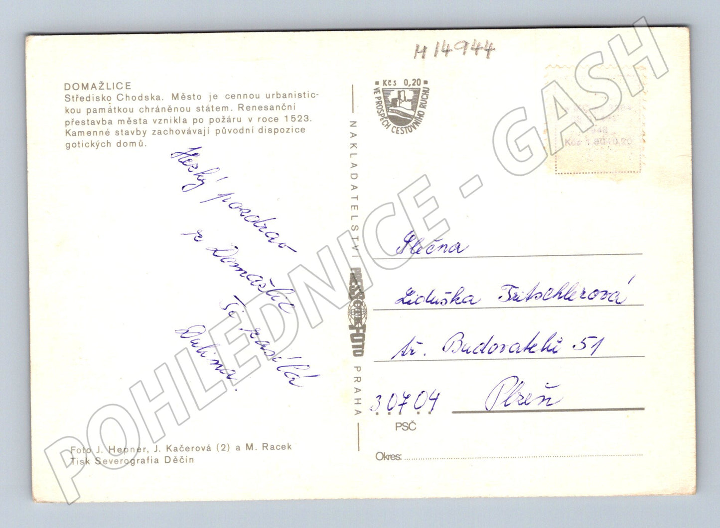 Pohlednice Domažlice koláž (M14944)