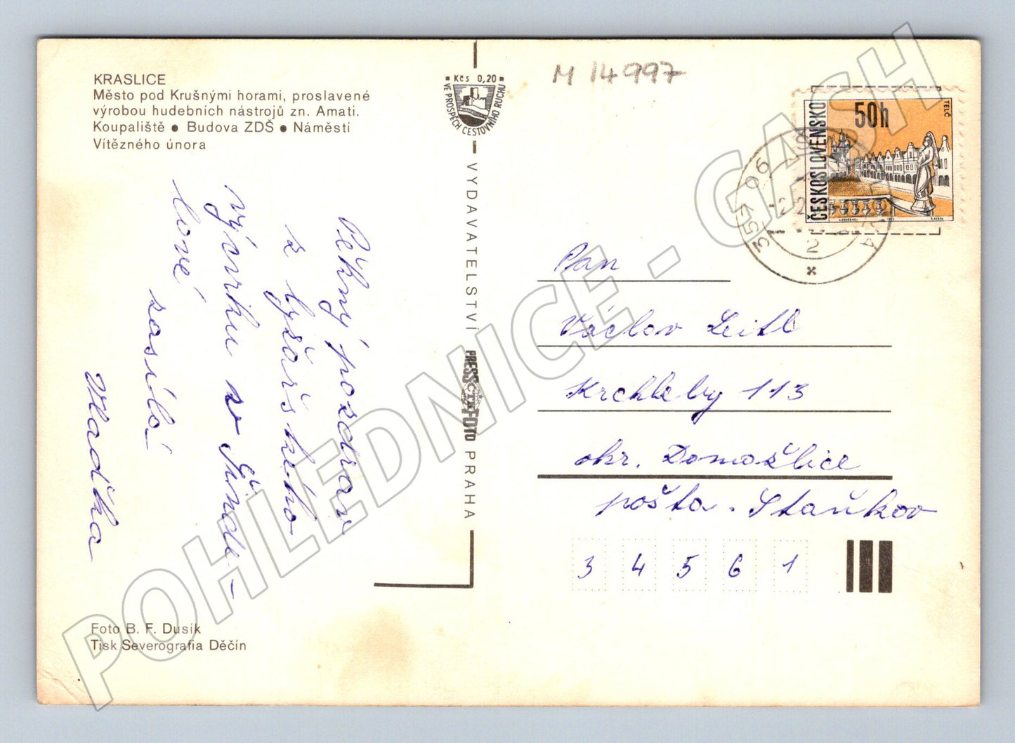 Pohlednice Kraslice - historická pohlednice (M14997)