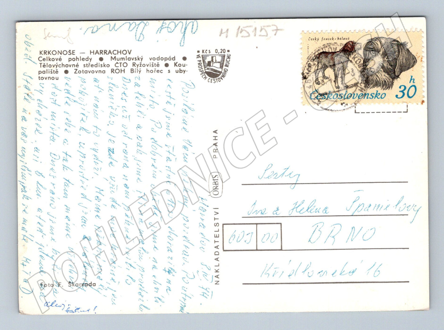 Pohlednice Harrachov – Mumlavský vodopád a koupaliště (M15157)
