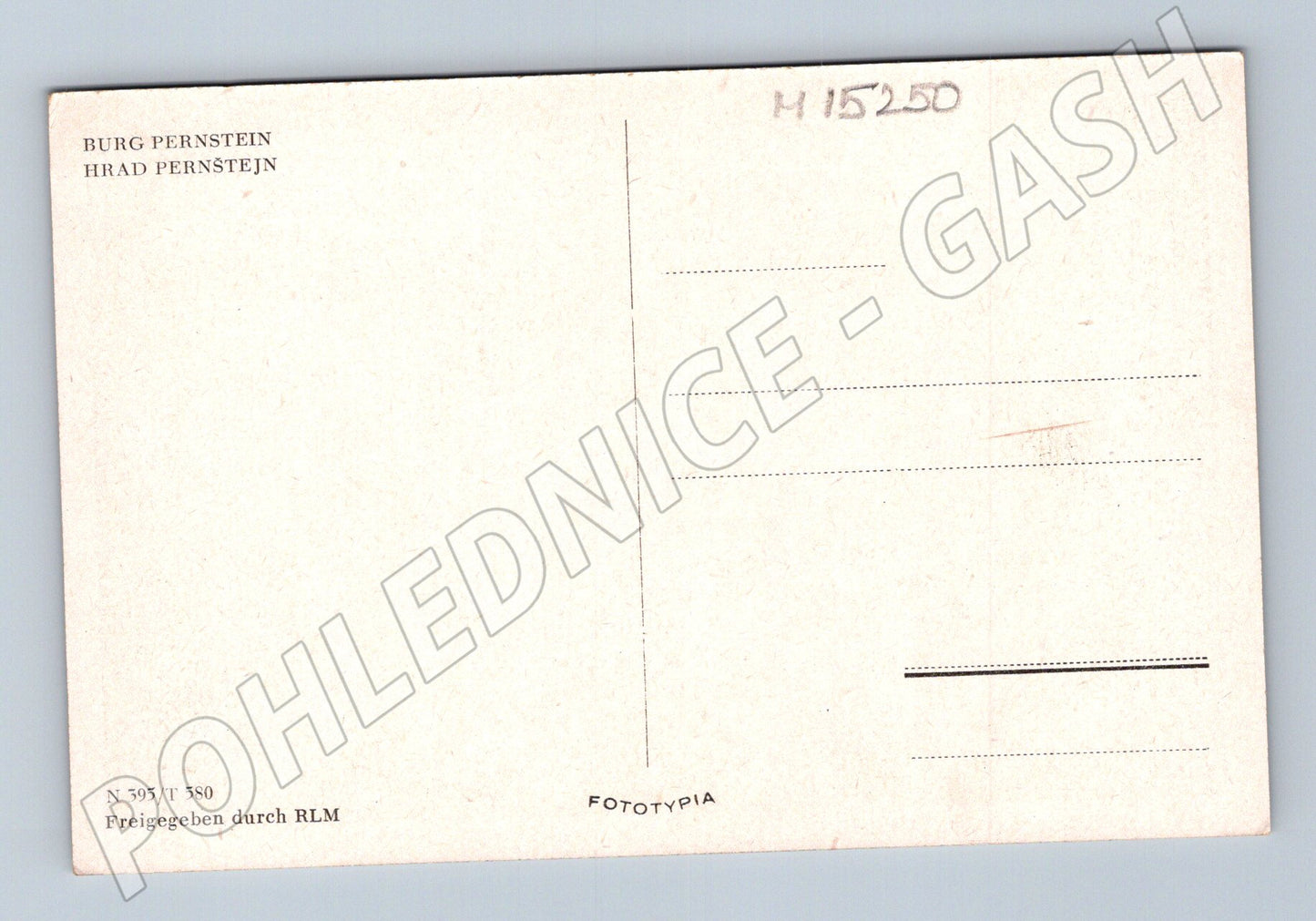 Pohlednice Hrad Pernštejn – černobílý historický motiv (M15250)