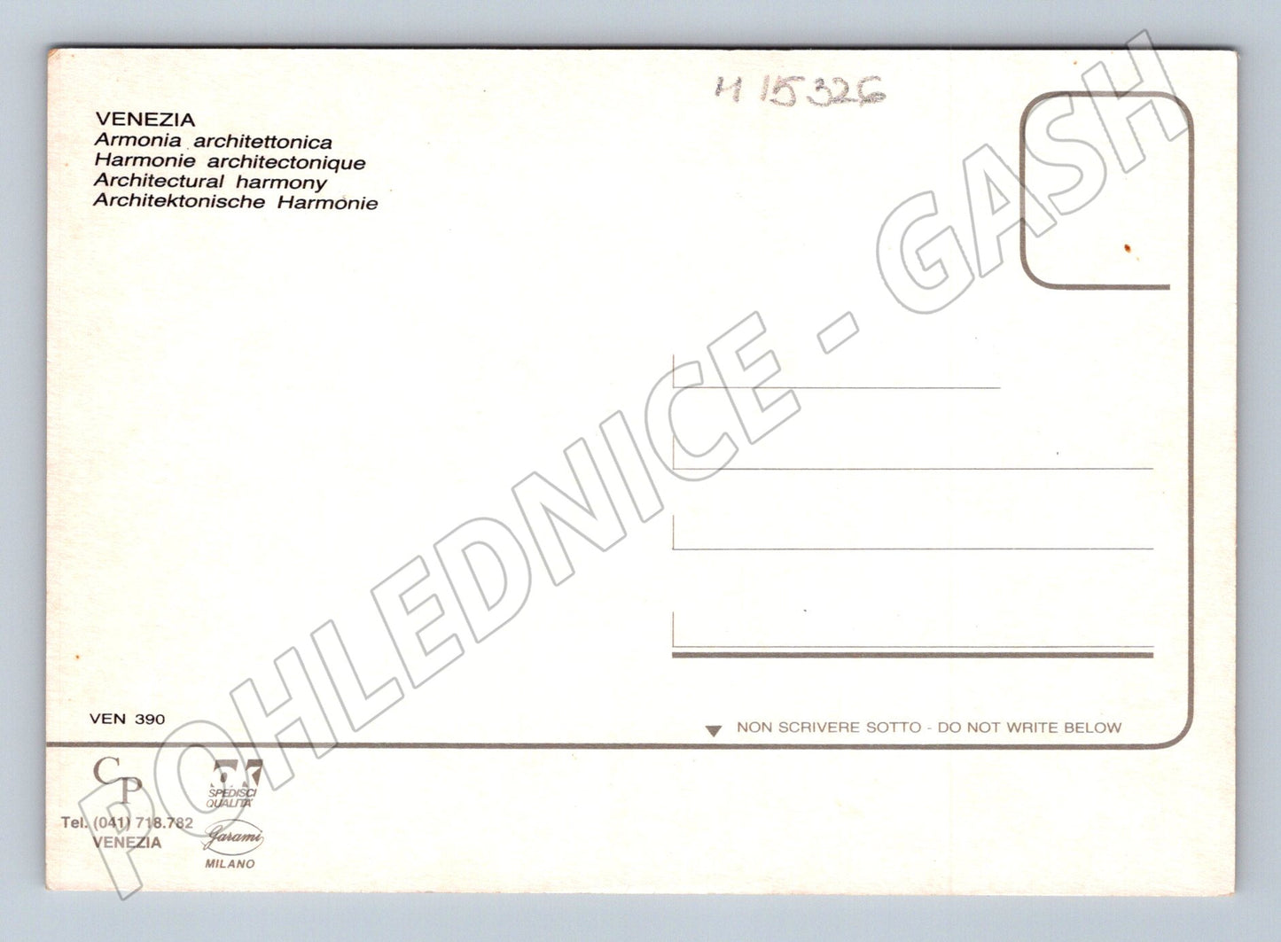 Pohlednice Benátky – architektonická harmonie (M15326)