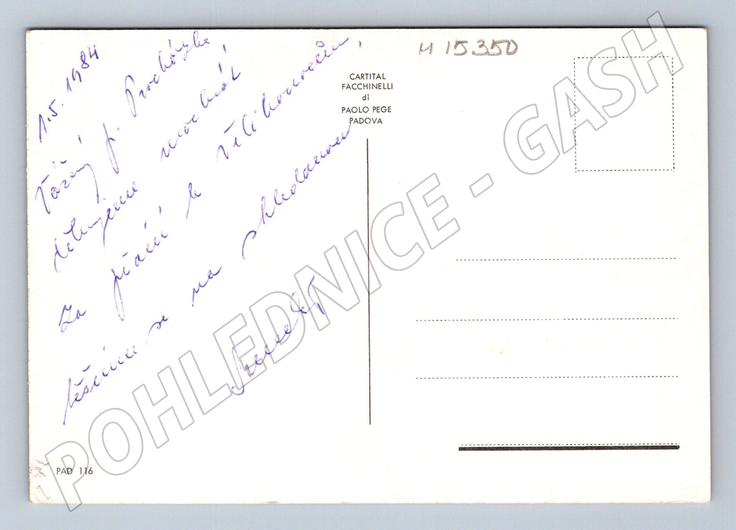 Pohlednice Padova – více záběrů 1984 (M15350)