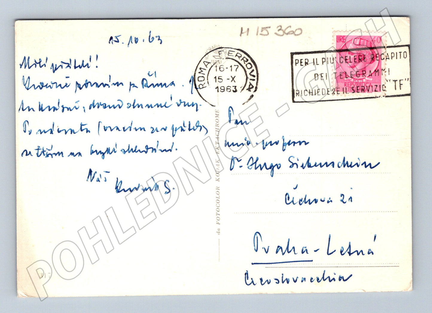 Pohlednice Saluti da Roma – Koloseum, Pantheon (M15360)