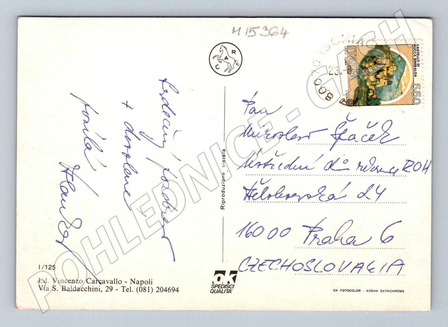 Pohlednice Ischia Porto – přístav, více záběrů (M15364)