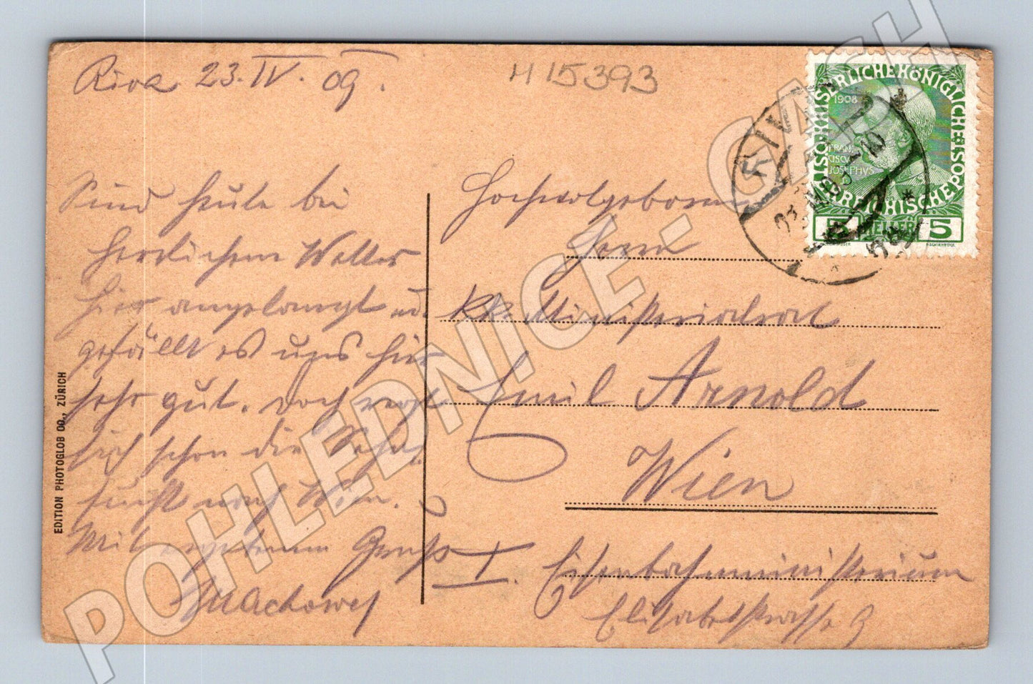 Pohlednice Riva Lago di Garda – kolorovaná 1909 (M15393)