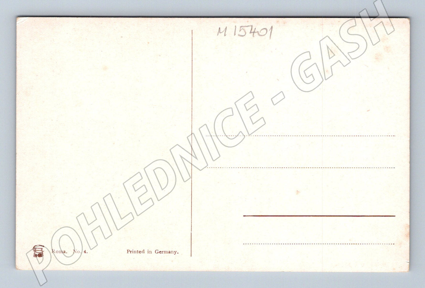 Pohlednice Řím – Via Appia, litografie (M15401)