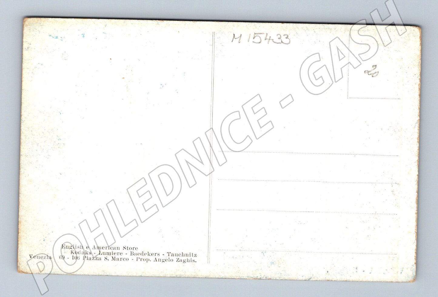 Pohlednice Benátky – Il Molo, Dóžecí palác, gondoly (M15433)