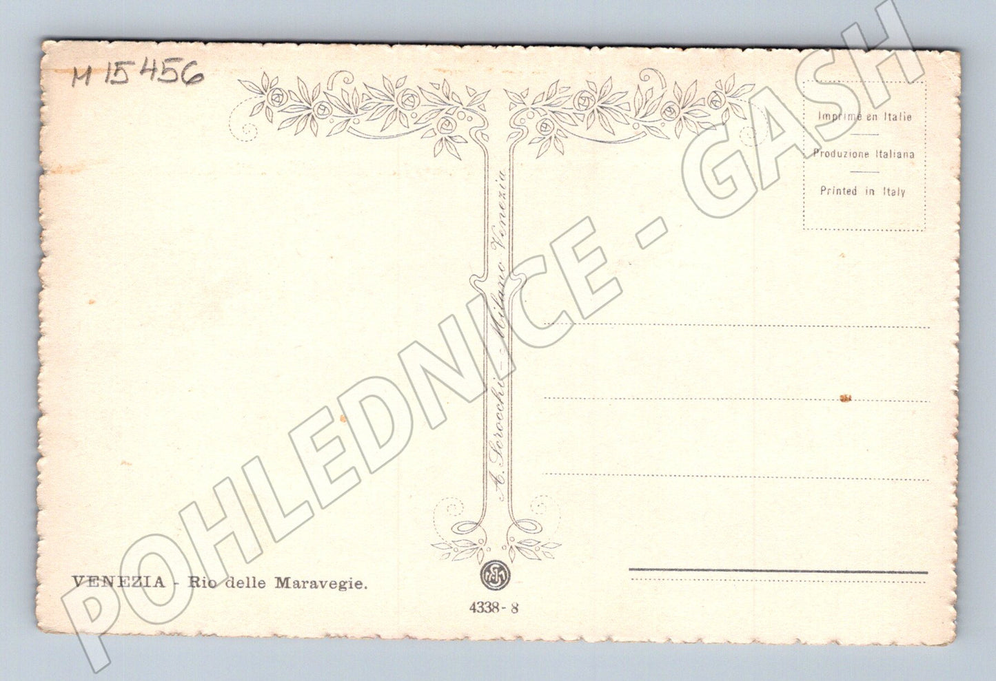 Pohlednice Benátky – Rio delle Maravegie (M15456)