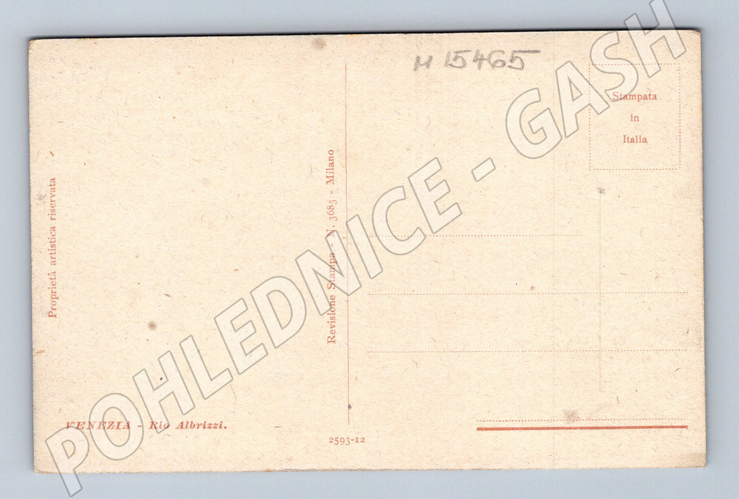 Pohlednice Benátky – Rio Albrizzi (M15465)