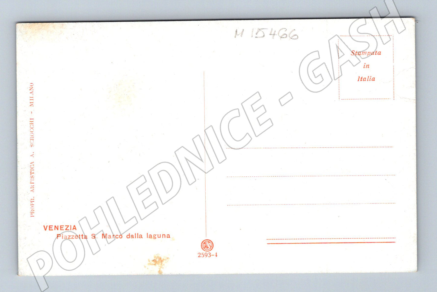 Pohlednice Benátky – Piazzetta San Marco a laguna (M15466)