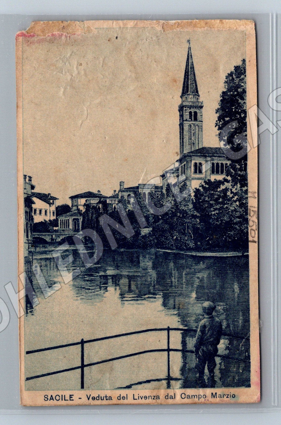 Pohlednice 2x Itálie – Benátky + Sacile (M15501)