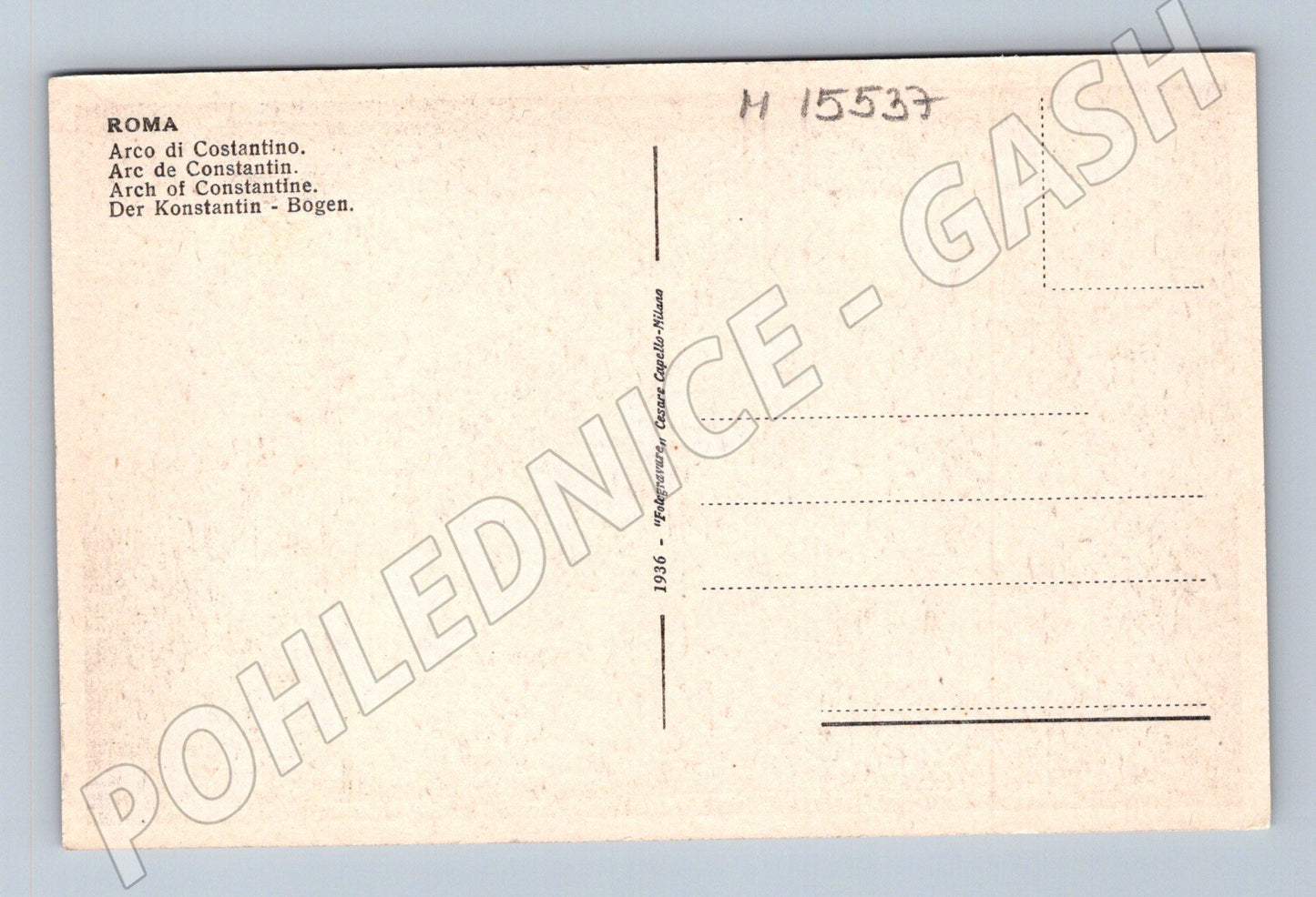 Pohlednice Řím – Konstantinův oblouk (M15537)