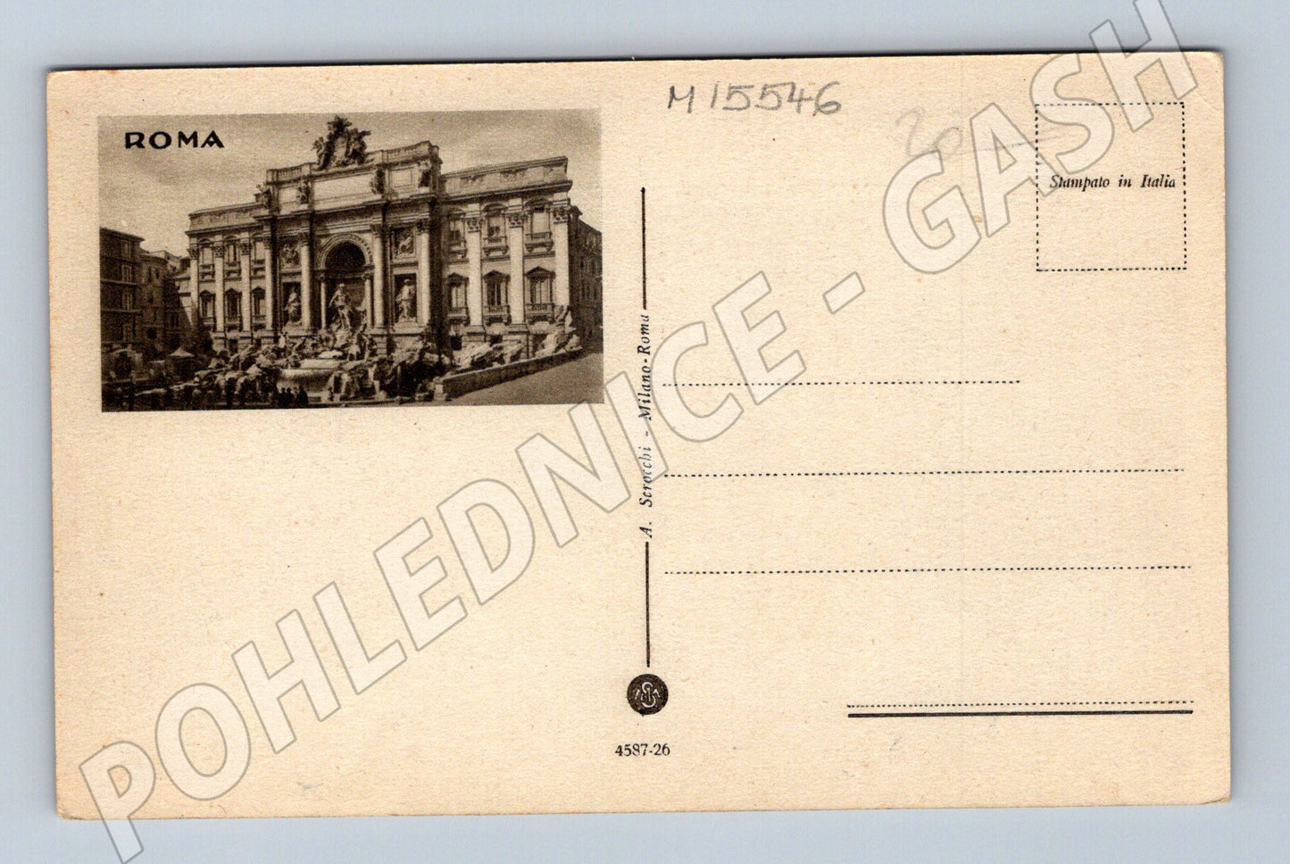 Pohlednice Řím – Campidoglio+Aracoeli + Trevi (M15546)