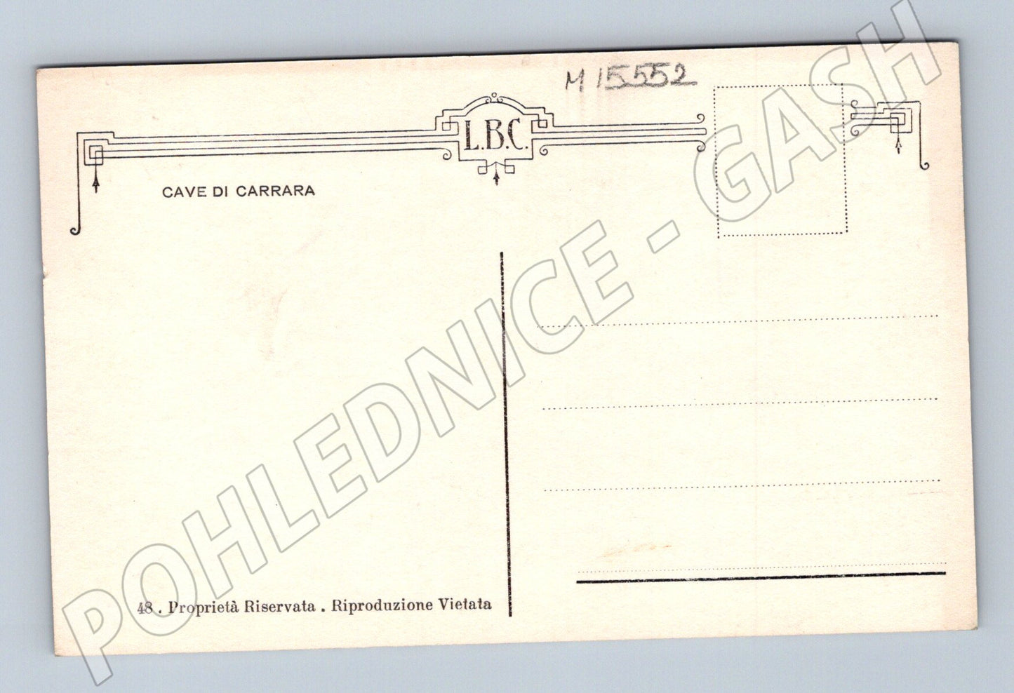 Pohlednice Carrara – mramorový lom (M15552)