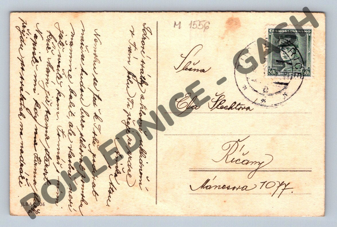 Pohlednice ČSR Velikonoční květiny (M1556)