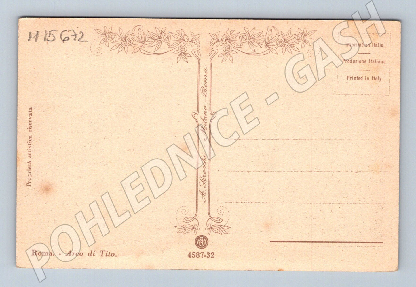 Pohlednice Řím – Titův oblouk, Arco di Tito (M15672)