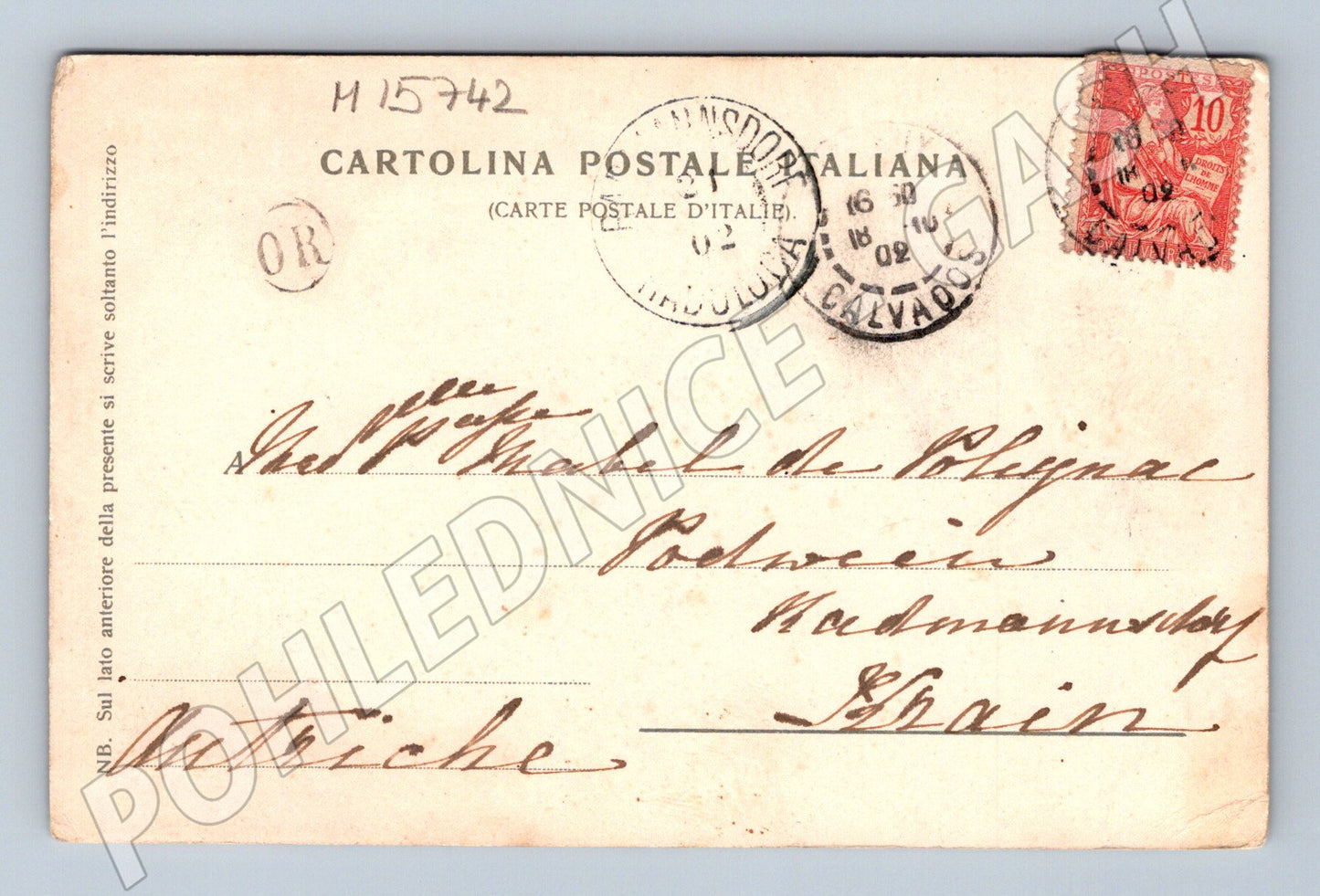 Pohlednice Napoli – Santa Lucia, 1902, poštou (M15742)
