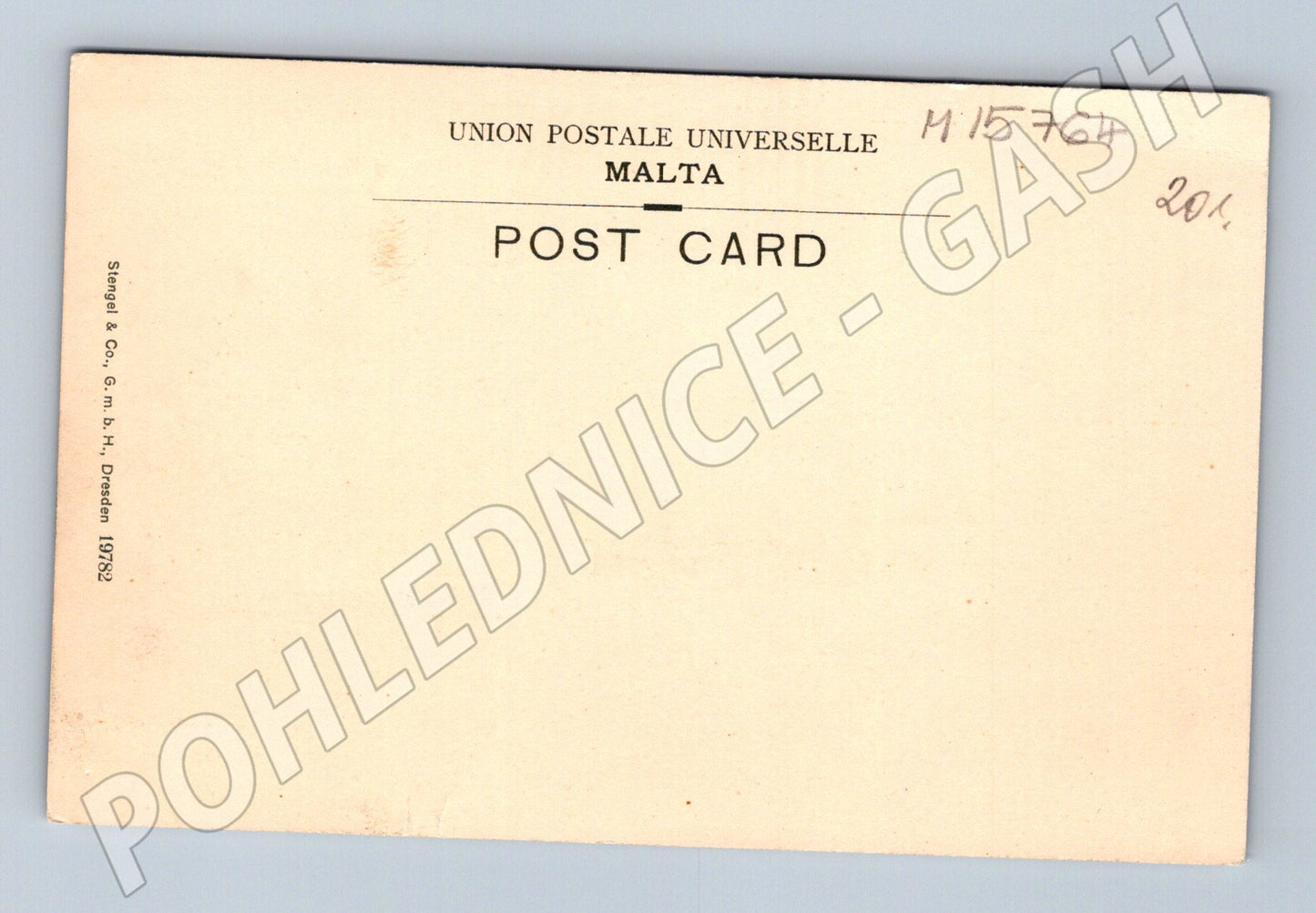 Pohlednice Malta Valletta přístav lodě stará (M15764)