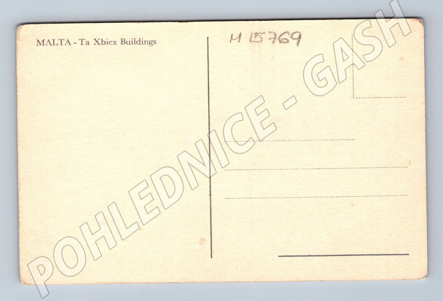 Pohlednice Malta Ta Xbiex Buildings stará (M15769)