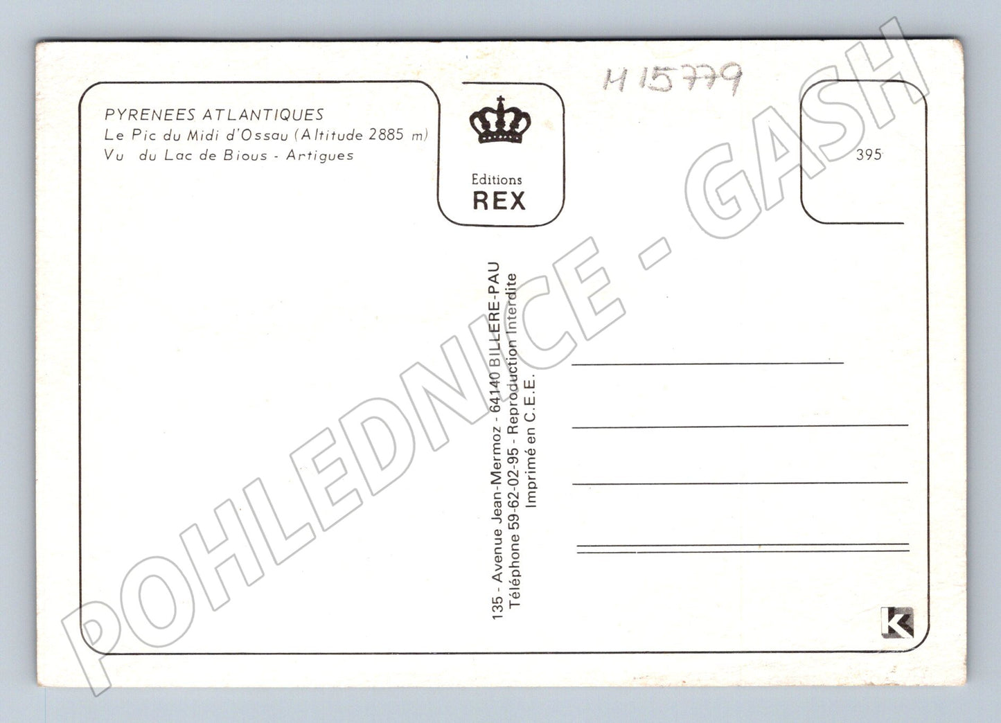 Pohlednice Pic du Midi d’Ossau Pyreneje Francie (M15779)