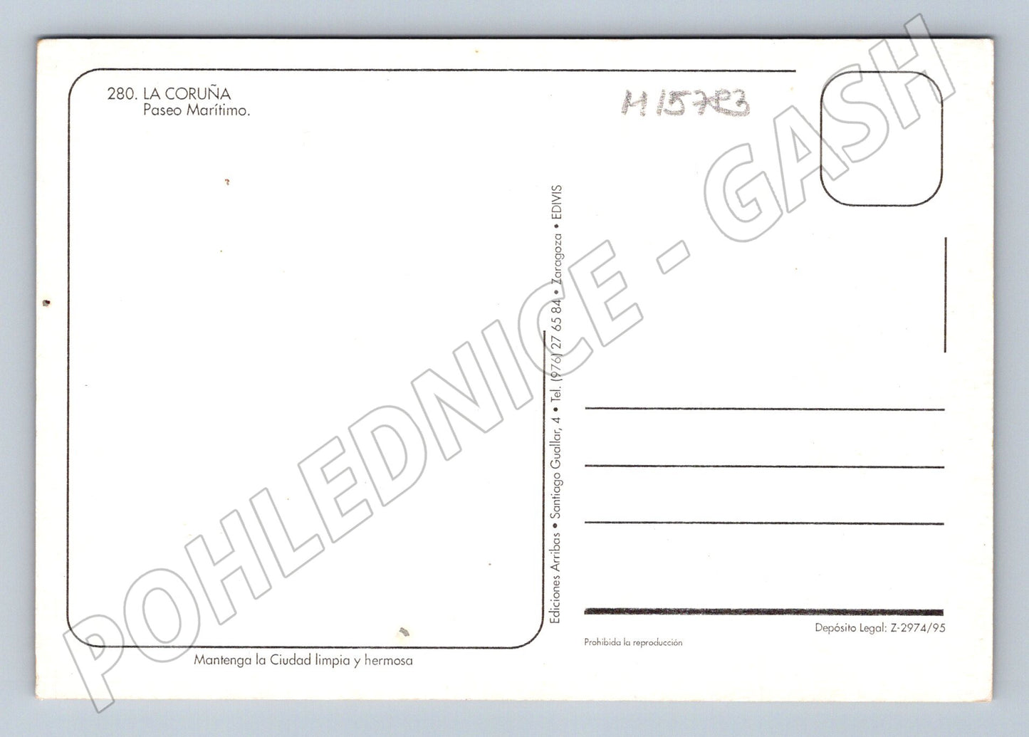 Pohlednice La Coruña Paseo Marítimo Španělsko (M15783)