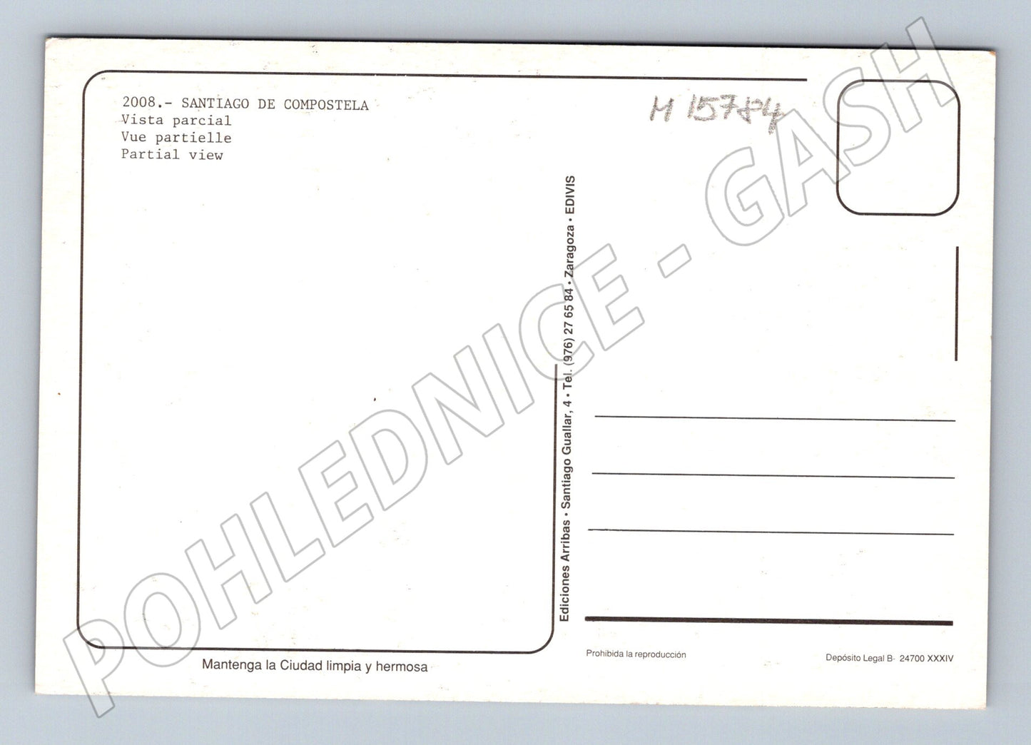 Pohlednice Santiago de Compostela katedrála Španělsko (M15784)