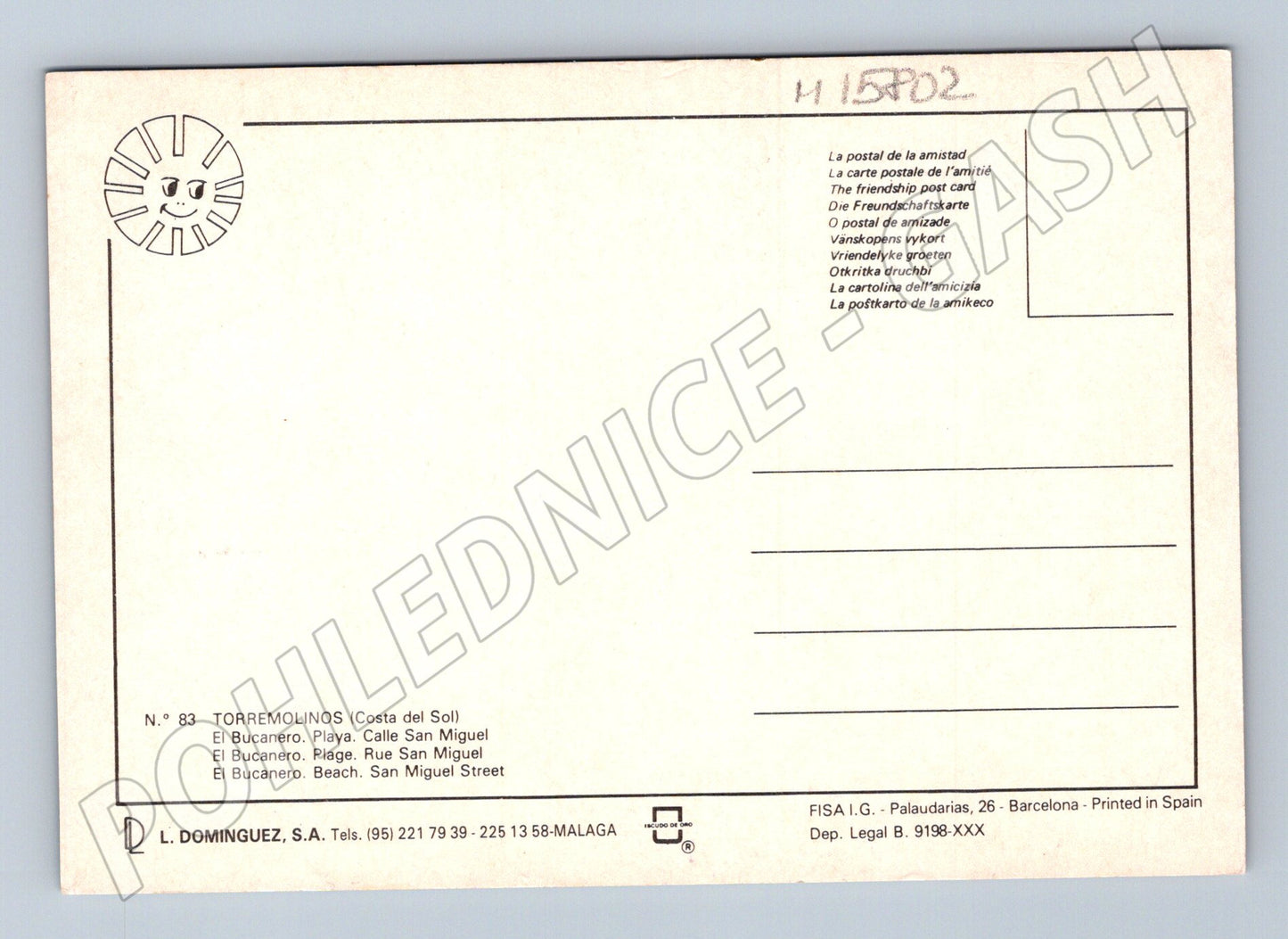 Pohlednice Torremolinos Costa del Sol Španělsko (M15802)