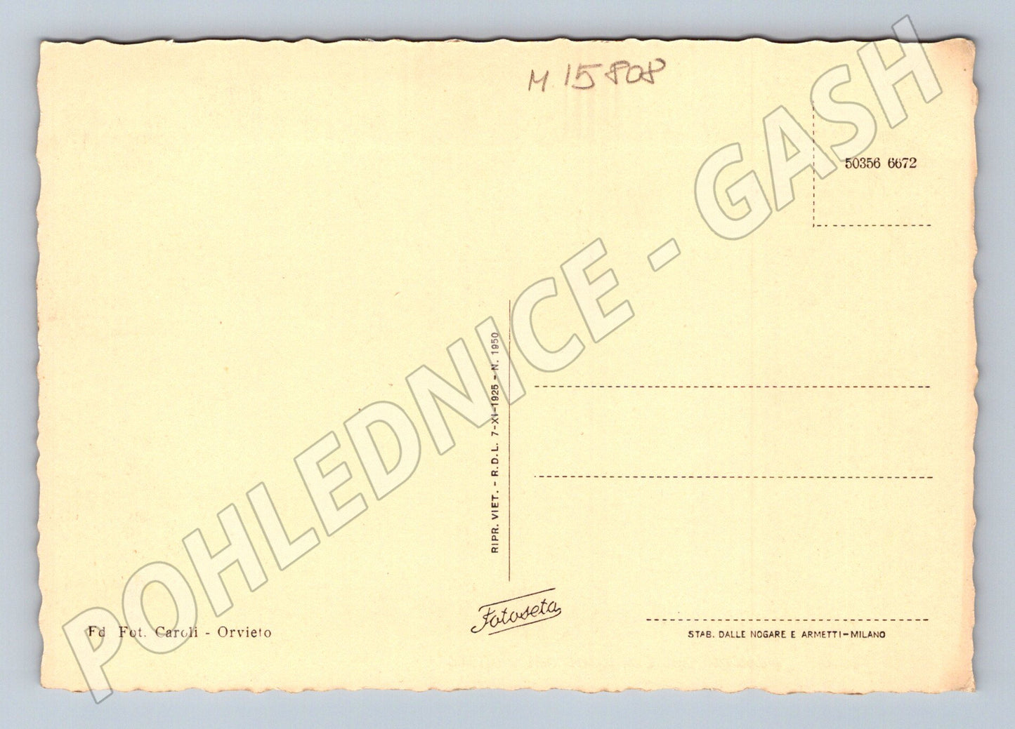 Pohlednice Orvieto Palazzo del Capitano del Popolo Itálie (M15808)