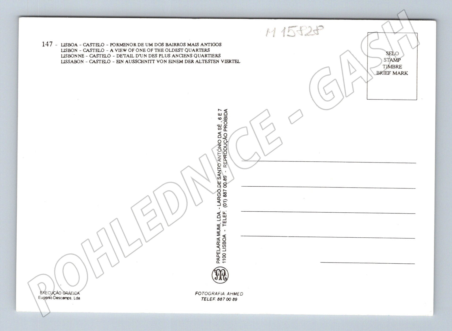 Lisabon – čtvrť Castelo, Portugalsko (M15828)