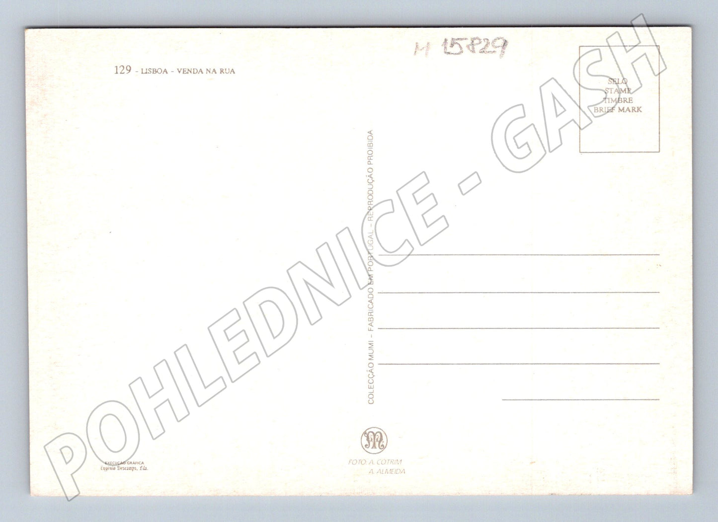 Lisabon – pouliční trh, nepoužitá, Portugalsko (M15829)
