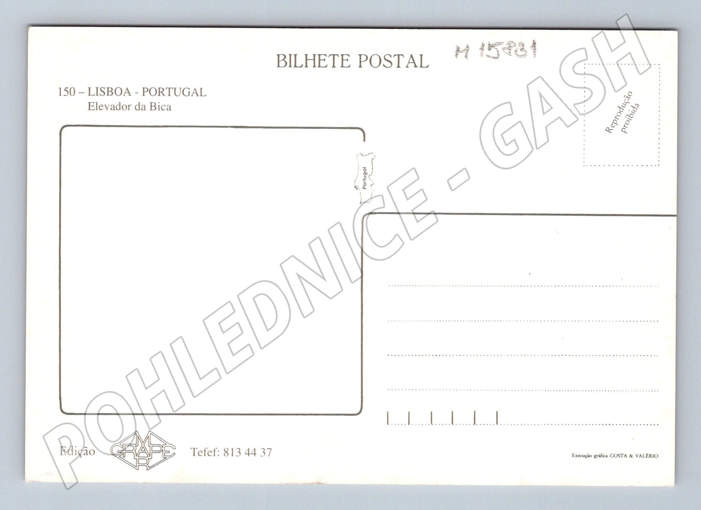 Lisabon – Elevador da Bica, lanovka, Portugalsko (M15831)