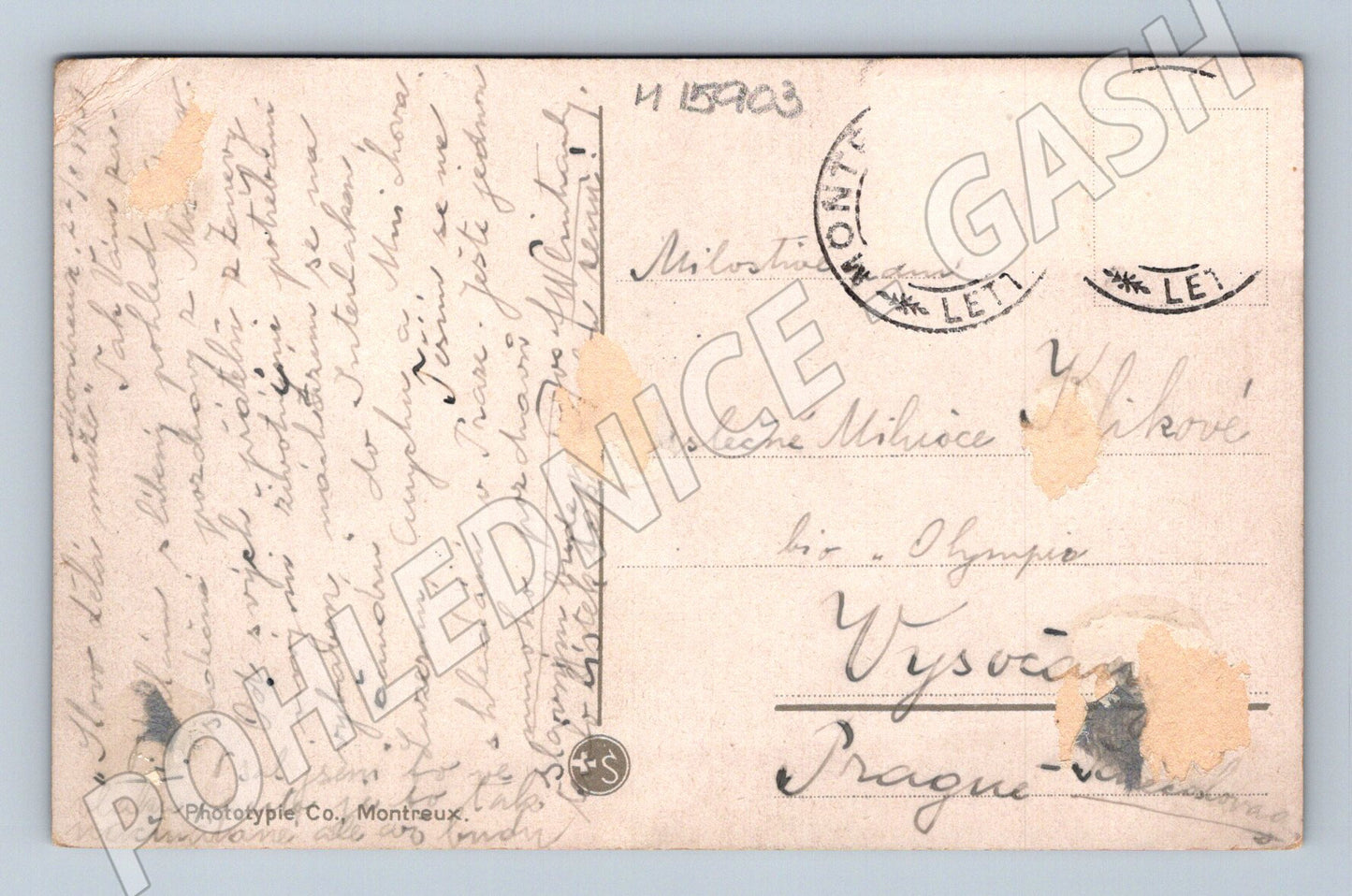 Pohlednice Montreux Dents du Midi Švýcarsko (M15903)