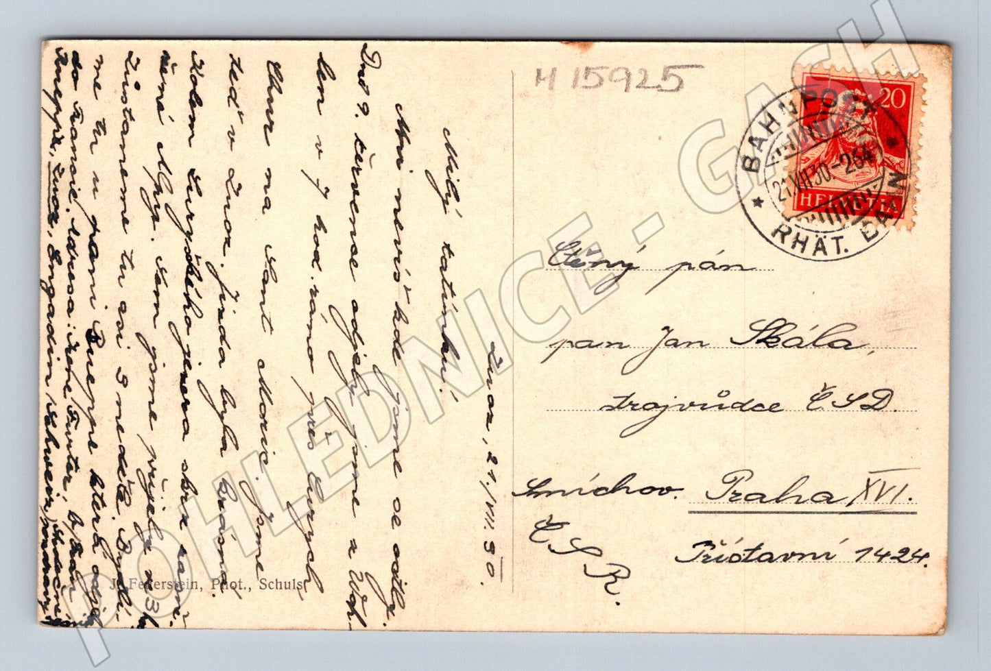 Pohlednice Rätikon Švýcarsko stará (M15925)