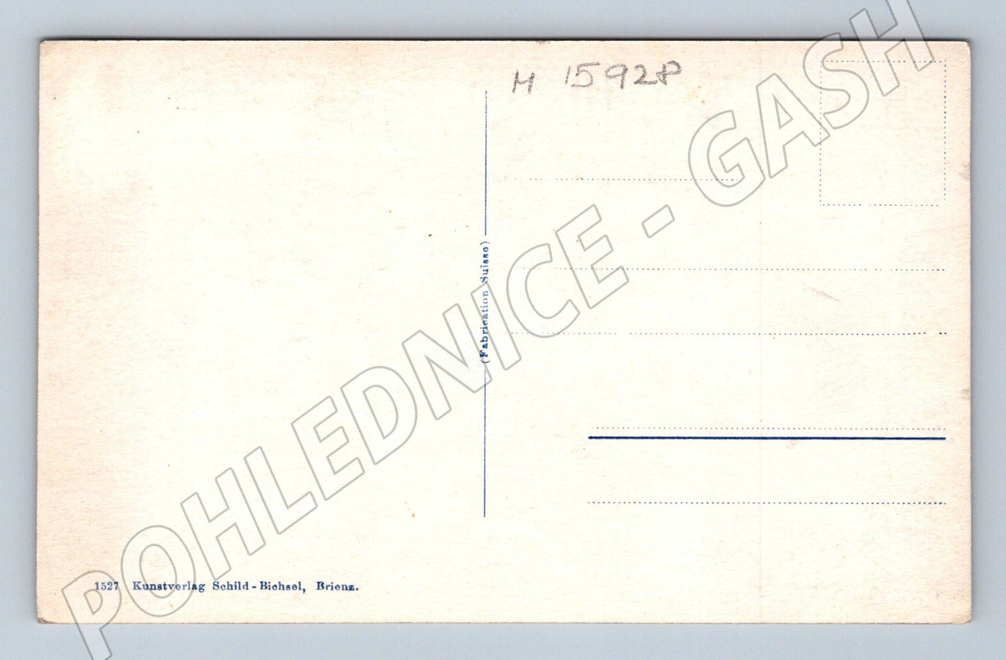 Pohlednice Rhonegletscher Brienz Schild Bichsel (M15928)