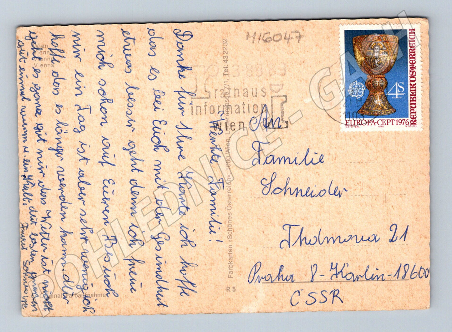 Pohlednice Vídeň Španělská jezdecká škola (M16047)