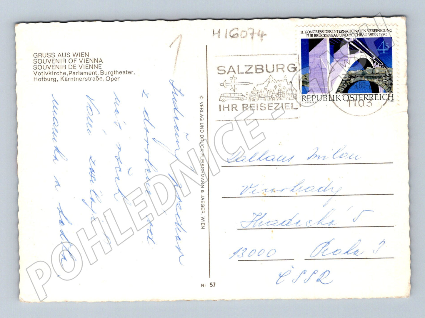 Pohlednice Vídeň Ringstrasse Rakousko 1980 (M16074)