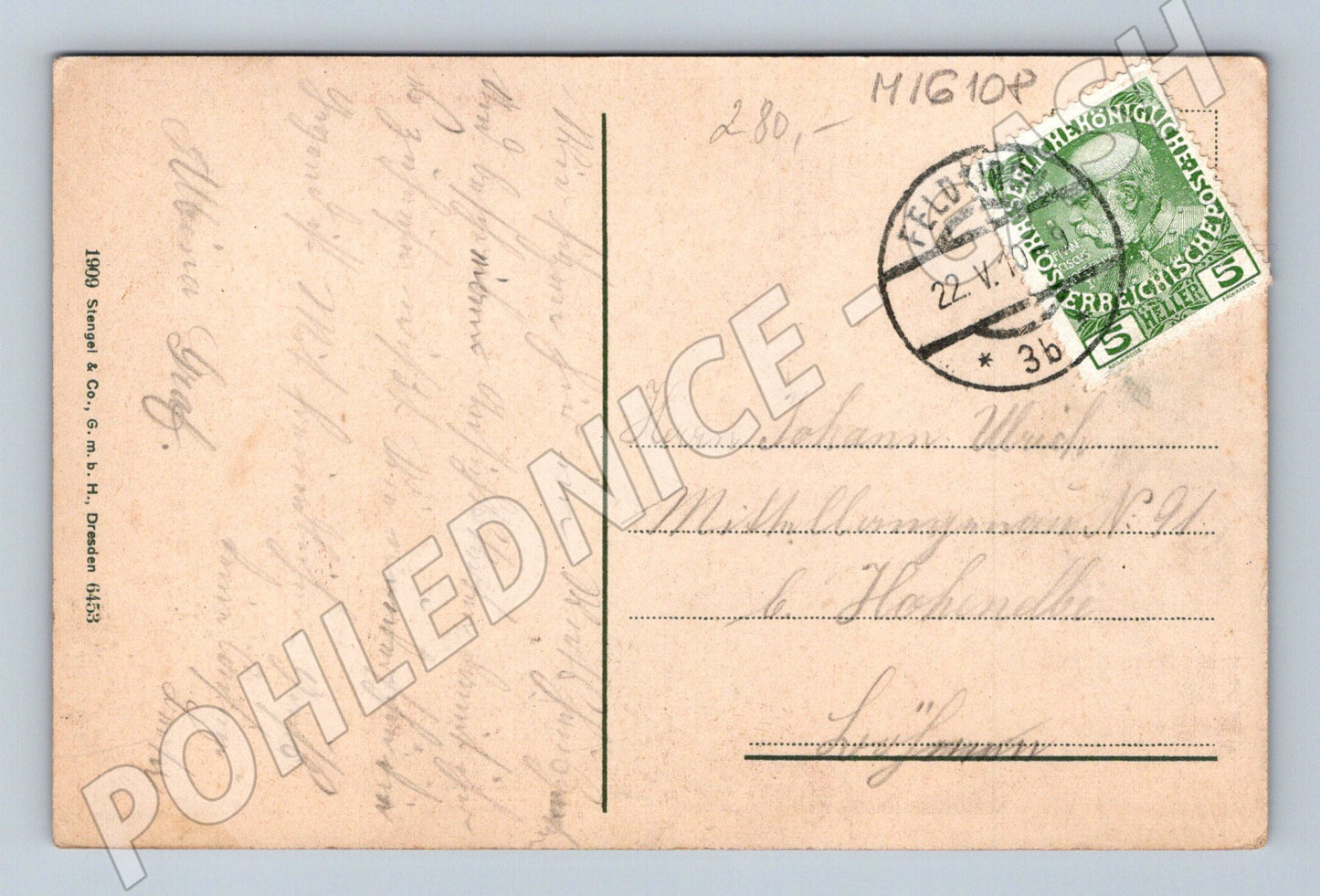 Pohlednice Feldkirch Arlbergbahn Illbrücke 1909 (M16108)